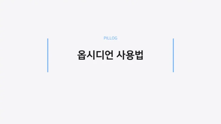 옵시디언 사용법